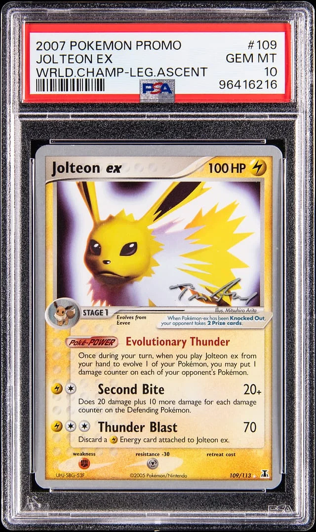 2007 Pokemon Promo World Championships Legendary Ascent Jolteon ex #109 card image