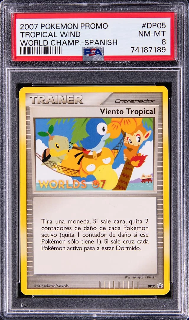 2007 Pokemon Spanish Black Star Promos World Championship Tropical Wind #DP05 card image