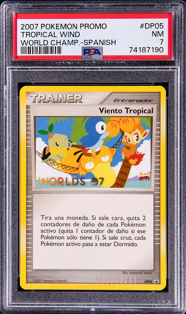 2007 Pokemon Spanish Black Star Promos World Championships Tropical Wind #DP05 card image