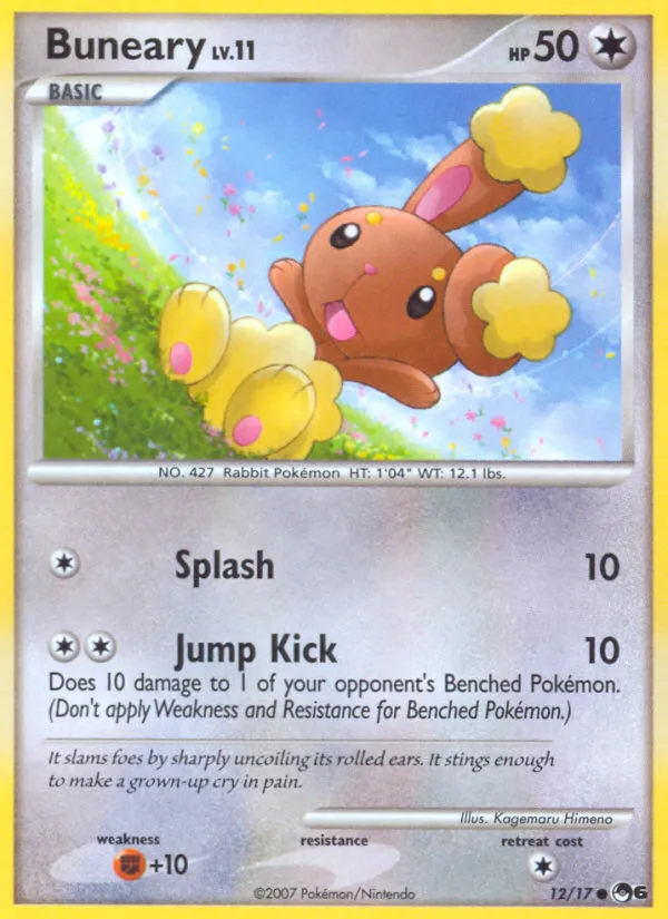 2007 POP Series 6 Buneary Common #12/17 Common card image