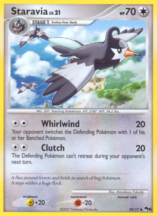 2007 POP Series 6 Staravia Uncommon #10/17 Uncommon card image