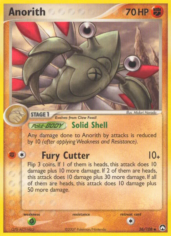 2007 Power Keepers Anorith Uncommon #026/108 Uncommon card image