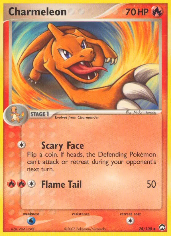 2007 Power Keepers Charmeleon Uncommon #028/108 Uncommon card image
