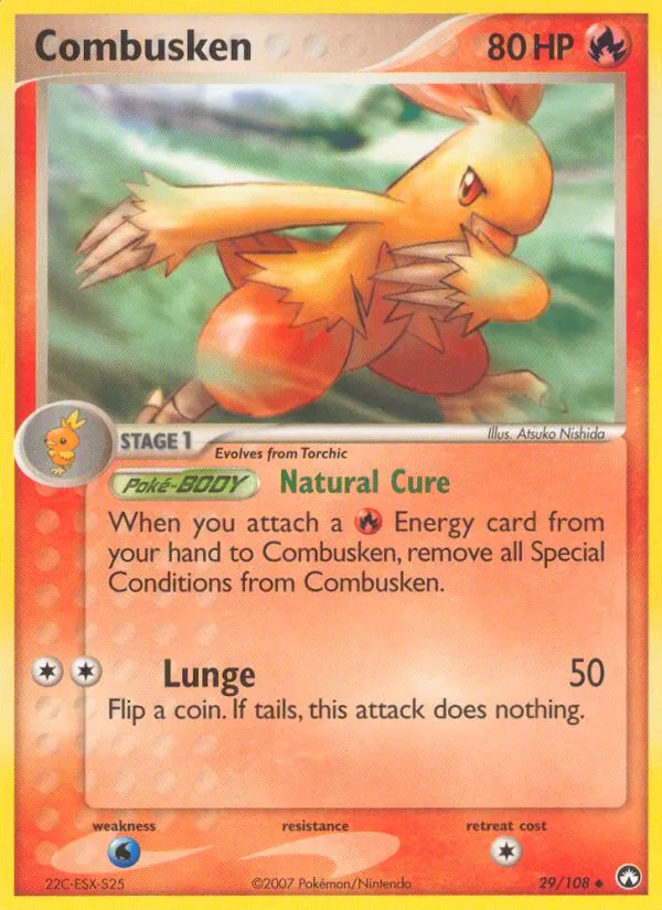 2007 Power Keepers Combusken Uncommon #029/108 Uncommon card image