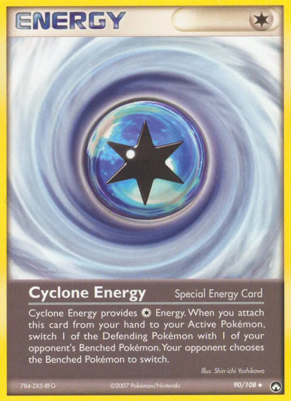 2007 Power Keepers Cyclone Energy Uncommon #090/108 Uncommon card image