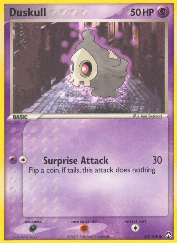 2007 Power Keepers Duskull Common #050/108 Common card image