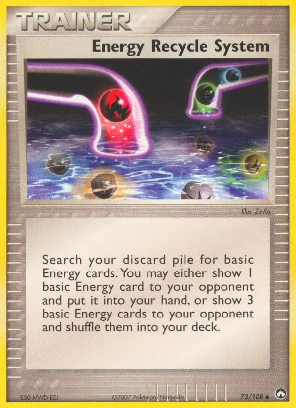 2007 Power Keepers Energy Recycle System Uncommon #073/108 Uncommon card image