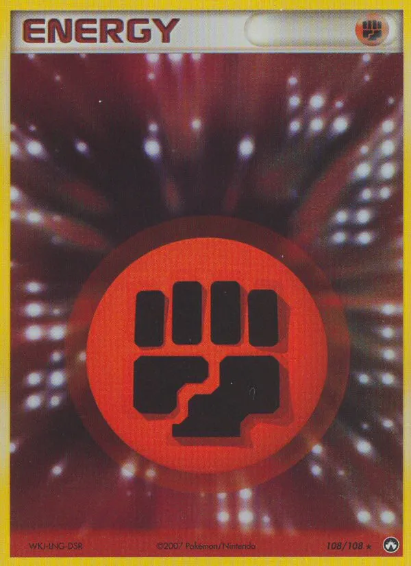 2007 Power Keepers Fighting Energy #108/108 Rare Holo card image