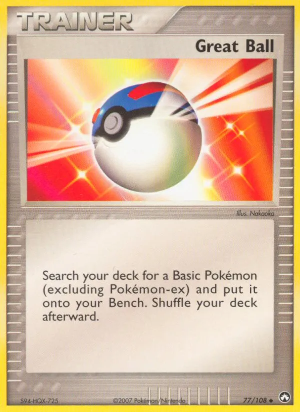2007 Power Keepers Great Ball Uncommon #077/108 Uncommon card image
