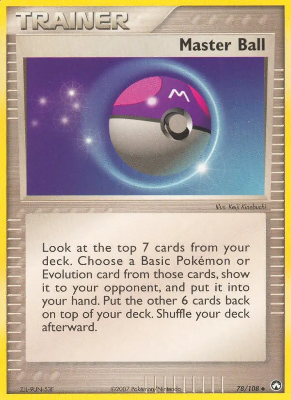2007 Power Keepers Master Ball Uncommon #078/108 Uncommon card image