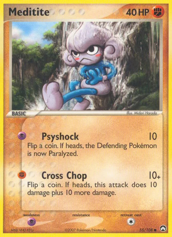 2007 Power Keepers Meditite Common #055/108 Common card image