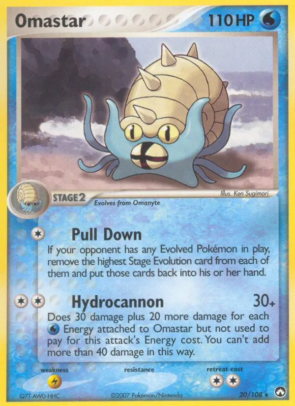 2007 Power Keepers Omastar Rare #020/108 Rare card image