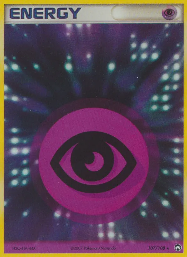 2007 Power Keepers Psychic Energy #107/108 Rare Holo card image