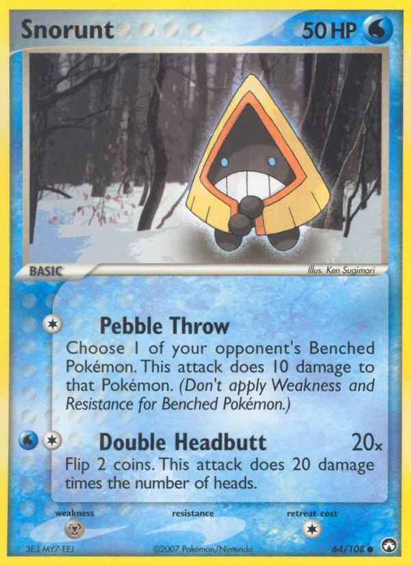 2007 Power Keepers Snorunt Common #064/108 Common card image