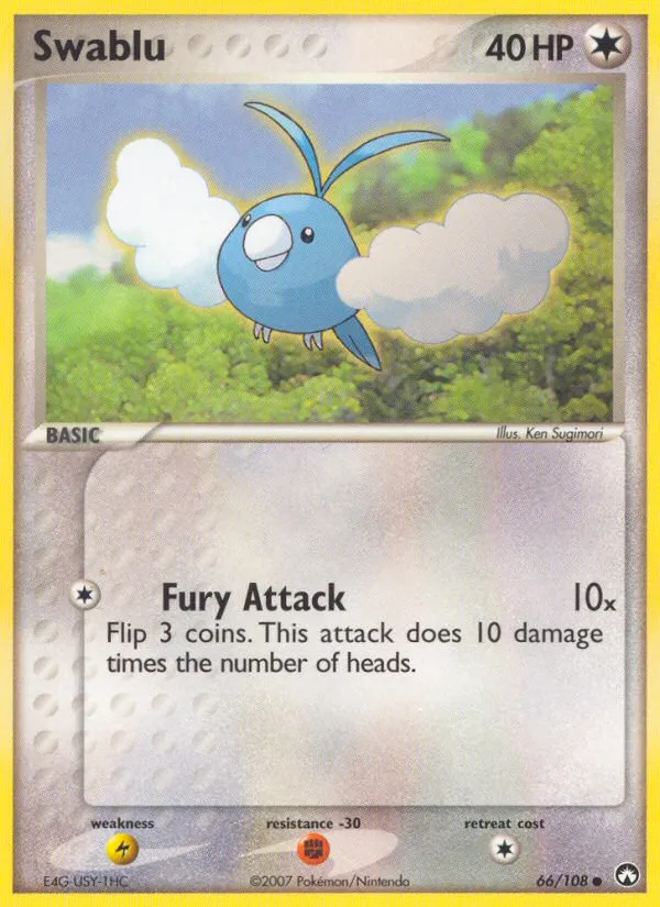 2007 Power Keepers Swablu #066/108 Common card image