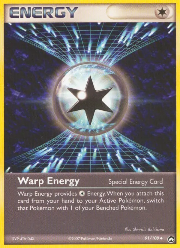 2007 Power Keepers Warp Energy Uncommon #091/108 Uncommon card image