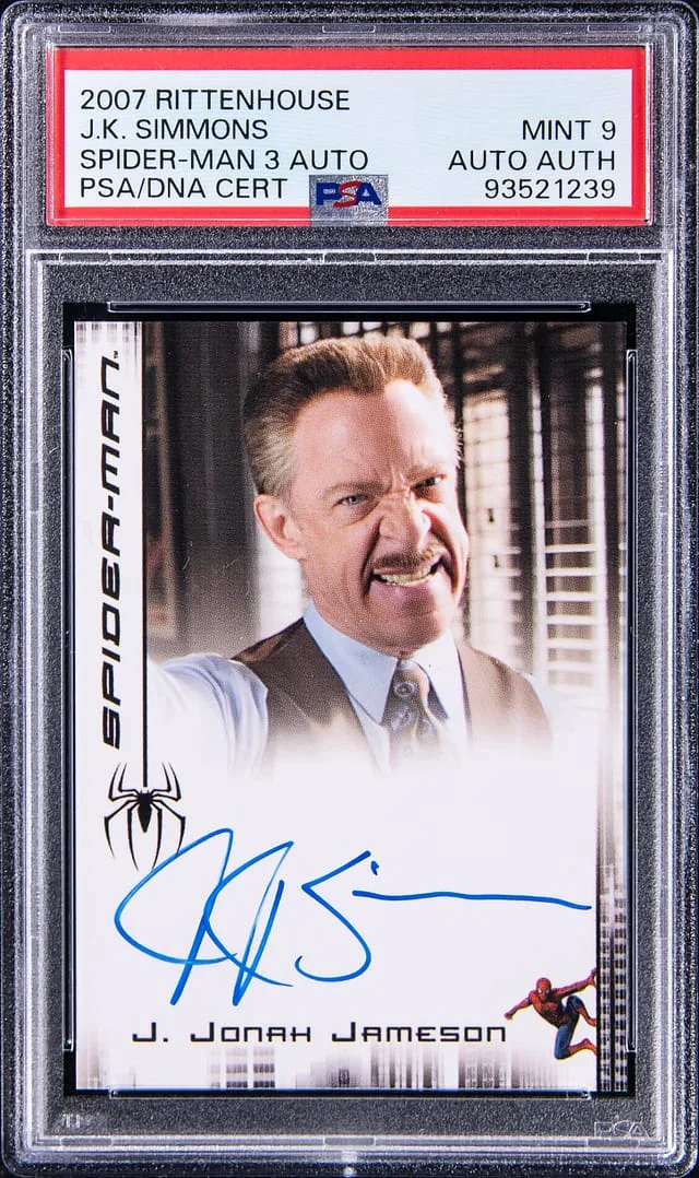 2007 Rittenhouse Spider-Man Autograph J.K. Simmons #3 card image