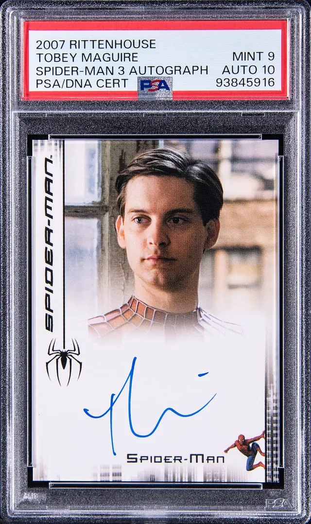 2007 Rittenhouse Spider-Man Autograph Tobey Maguire #3 card image