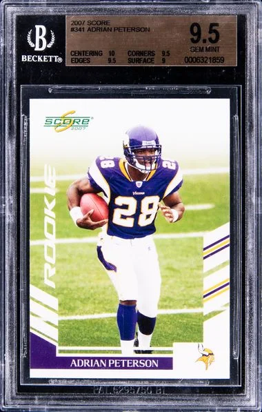 2007 Score Adrian Peterson #341 card image