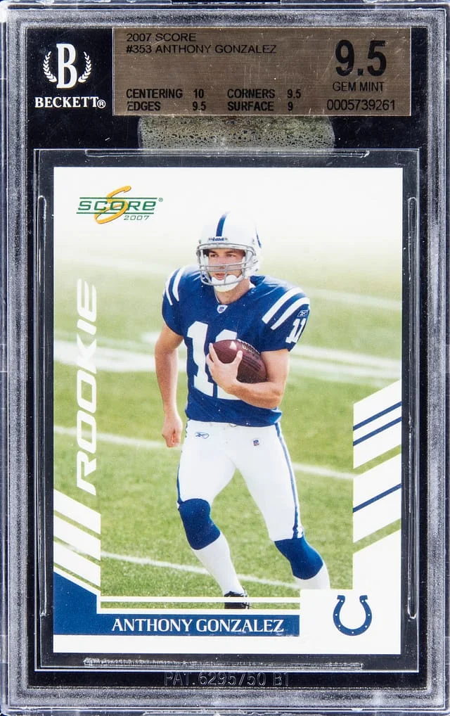 2007 Score Anthony Gonzalez #353 card image
