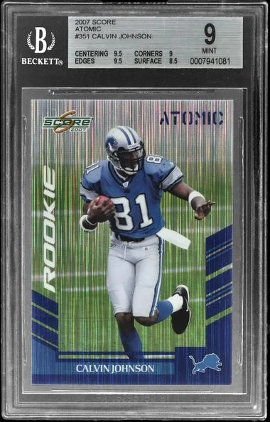 2007 Score Calvin Johnson Atomic #351 card image