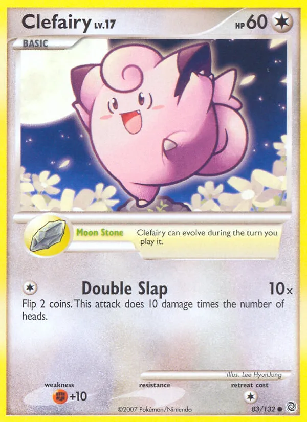 2007 Secret Wonders Clefairy Common #083/132 Common card image