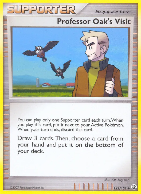 2007 Secret Wonders Professor Oak's Visit Uncommon #122/132 Uncommon card image
