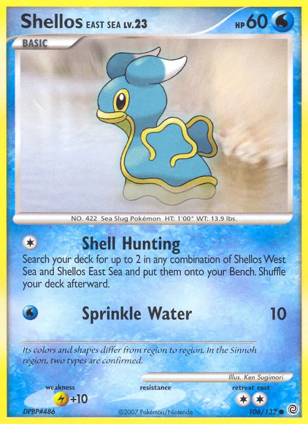 2007 Secret Wonders Shellos East Sea Common #106/132 Common card image