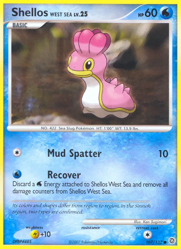 2007 Secret Wonders Shellos West Sea Common #107/132 Common card image