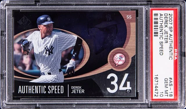 2007 SP Authentic Derek Jeter Authentic Speed #AS-18 card image