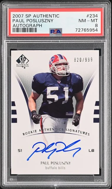 2007 SP Authentic Paul Posluszny Autograph #234 card image