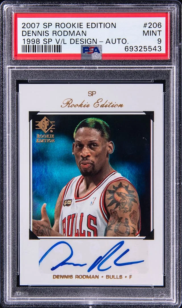 2007 Sp Edition 1998 Sp Veteran/Legend Design-Autograph Dennis Rodman #206 card image