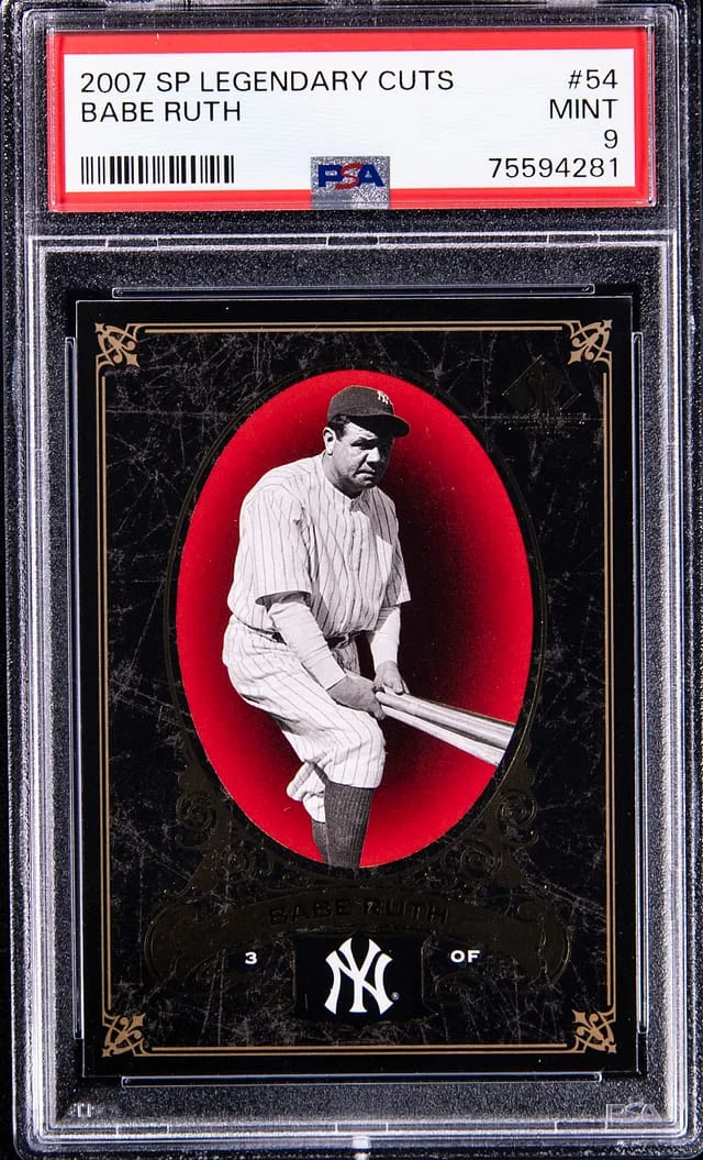 2007 SP Legendary Cuts Babe Ruth #54 card image