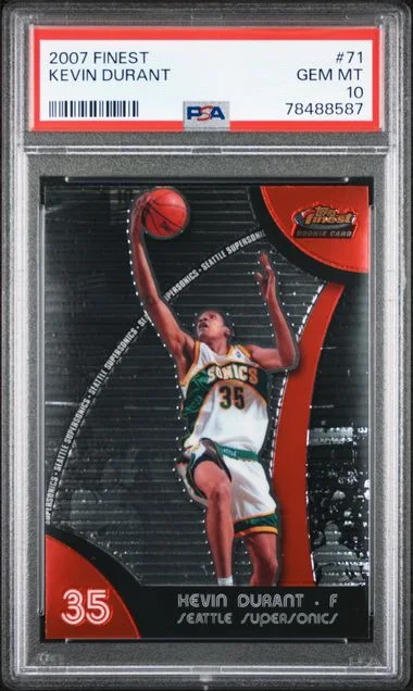 2007 Tioos Finest Kevin Durant #71 card image