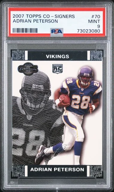 2007 Topps Adrian Peterson Co-Signers #70 card image