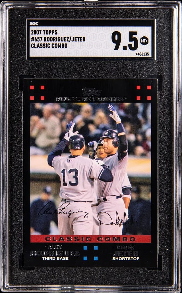 2007 Topps Alex Rodriguez/Derek Jeter Classic Combo #657 card image