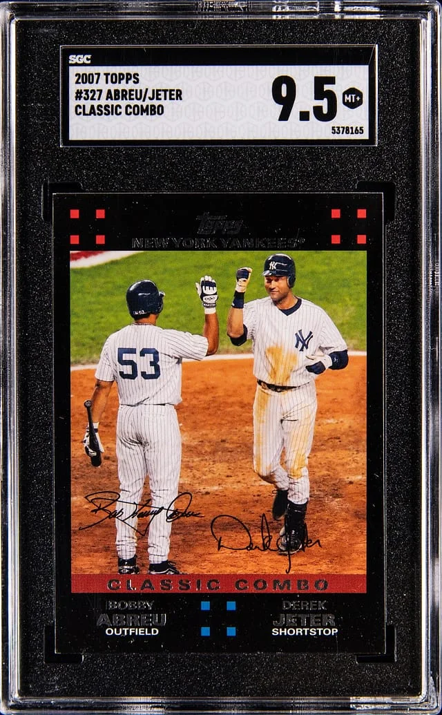 2007 Topps Bobby Abreu/Derek Jeter Classic Combo #327 card image
