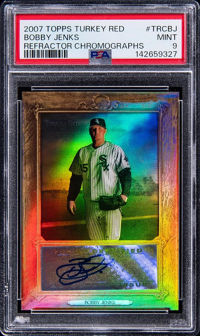 2007 Topps Bobby Jenks Turkey Red Refractor Chromographs #TRCBJ card image