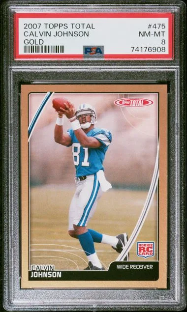 2007 Topps Calvin Johnson Total Gold #475 card image