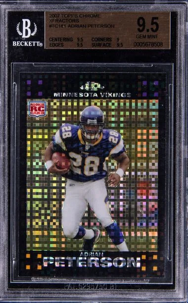 2007 Topps Chrome Adrian Peterson #TC181 card image
