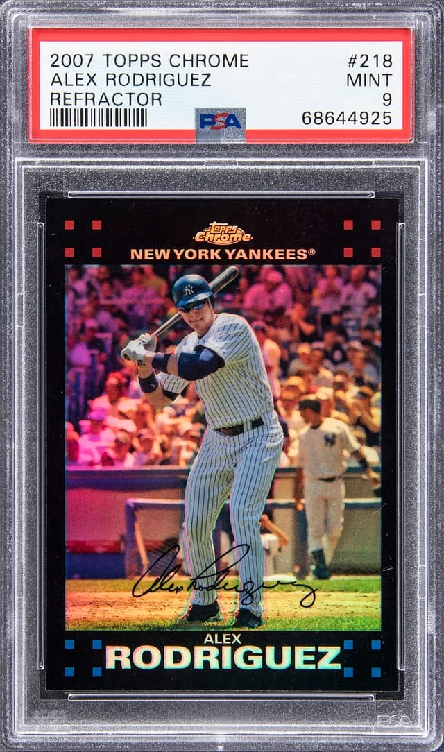 2007 Topps Chrome Alex Rodriguez Refractor #218 card image