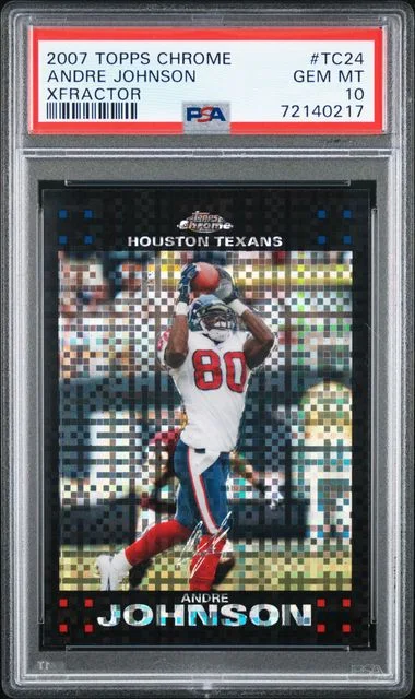 2007 Topps Chrome Andre Johnson Xfractor #TC24 card image