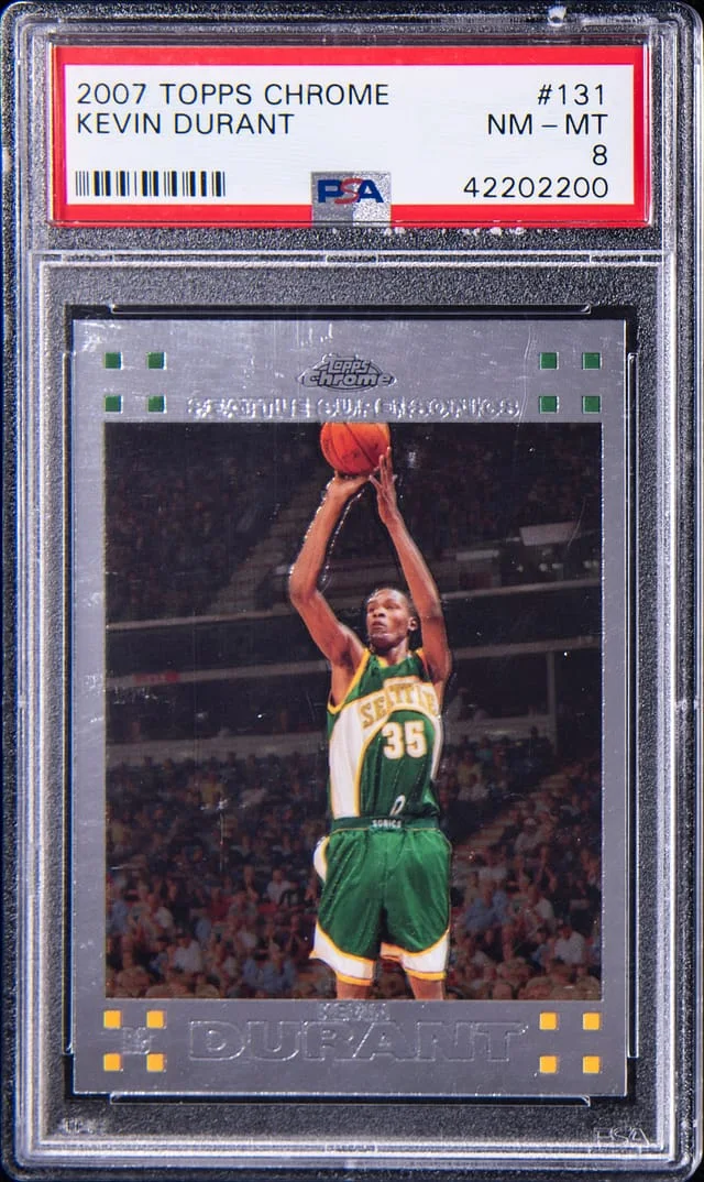 2007 Topps Chrome Basketball Kevin Durant #131 card image
