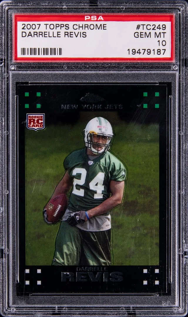2007 Topps Chrome Darrelle Revis #TC249 card image