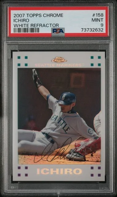 2007 Topps Chrome Ichiro White Refractor #158 card image