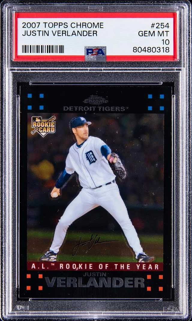2007 Topps Chrome Justin Verlander #254 card image