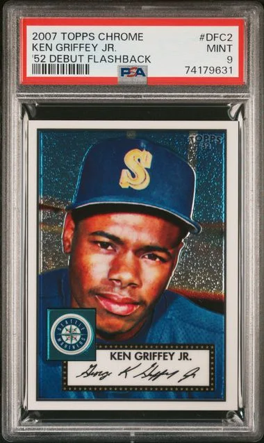 2007 Topps Chrome Ken Griffey Jr. 52 Debut Flashback #DFC2 card image