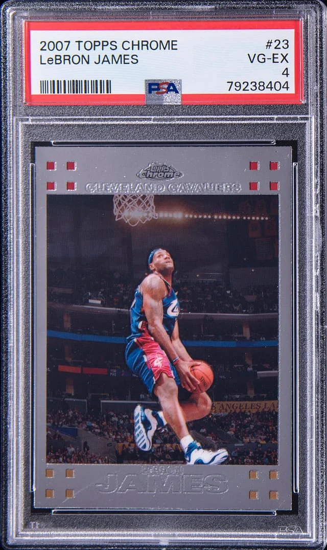 2007 Topps Chrome Lebron James #23 card image