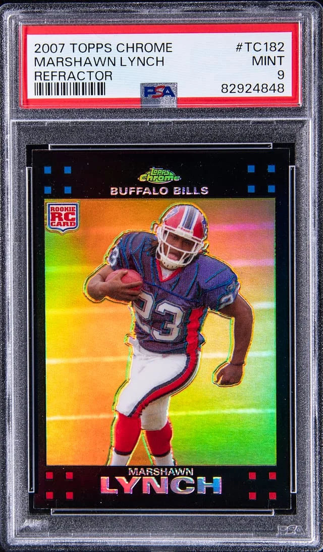 2007 Topps Chrome Marshawn Lynch Refractor #TC-182 card image