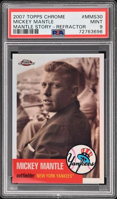 2007 Topps Chrome Mickey Mantle Mantle Story Refractor #MMS30 card image